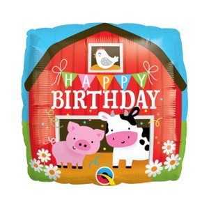 Balónik fóliový Happy Birthday farma ALBI