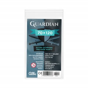 Obaly na karty Guardian pre karty 70 × 120 mm - 100 ks ALBI