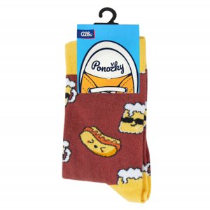 Farebné ponožky - Hotdog s pivom ALBI