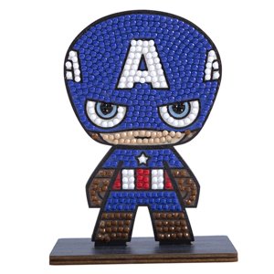 Figúrka vykladanie z diamantov Captain America