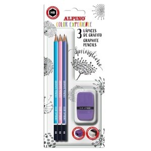 Alpino Ceruzky HB s gumou a strúhadlom Color Experience 3 ks