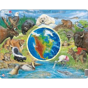 Puzzle Zvieratá Severnej Ameriky - Észak Amer. Larsen AW-3