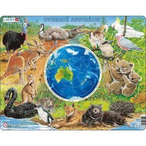 Puzzle Zvieratá Australie - Aus.Állatvilaga Larsen AW-6