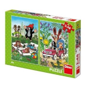 Puzzle Krtko sa raduje 2x48 Dino