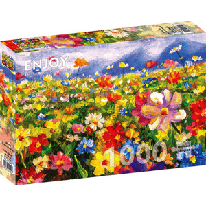 Puzzle Farebná kvetinová lúka 1000 Enjoy