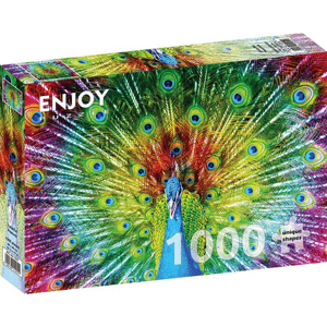 Puzzle Farebný páv 1000 Enjoy