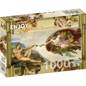 Puzzle Michelangelo Buonarroti: The Creation of Adam 1000 Enjoy