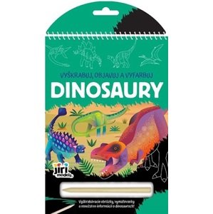 Vyškrabávacie vymaľovanky: Dinosaury