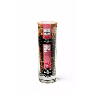 Ružový Gin koktailový mix, borievka-ibištek