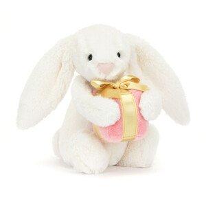 Bashful Zajačik s darčekom plyšová hračka JELLYCAT