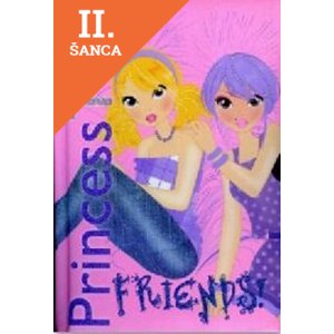 Lacná kniha Princess TOP Friends (ružová)