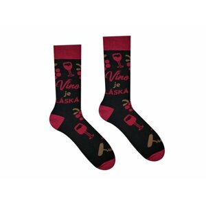 Unisex ponožky Víno je láska Paradoo (veľkosť: 41-46)
