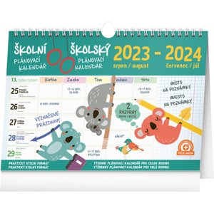 Školský plánovací kalendár s háčikom 2024, 30x21cm