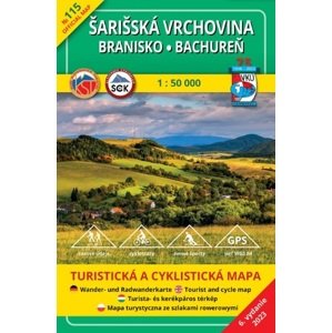Šarišská vrchovina - Branisko - TM 115 - 1:50 000, 6. vydanie