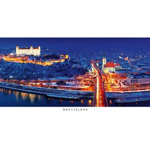 Pohľadnica panoráma Bratislava e07 (prišla zima)