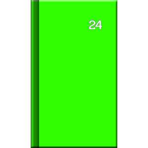 Mini diár PRINT Neon zelený 2024