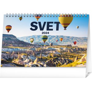 Stolový kalendár Tipy na výlety 2024, 23,1 × 14,5 cm