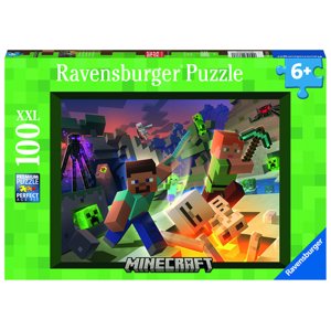 Puzzle Minecraft: Monštrá z Minecraftu 100 XXL Ravensburger
