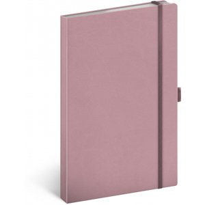 Notes Ružový, linajkovaný, 13 × 21 cm
