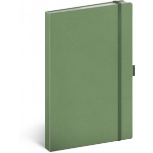 Notes Zelený, linajkovaný, 13 × 21 cm