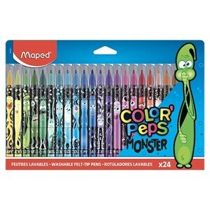 Detské fixy MAPED Color' Peps Monster 24 ks