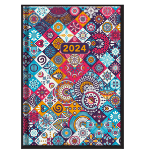 Denní diář A5 CZ/SK 2024 Mozaika
