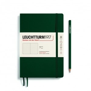 Zápisník LEUCHTTURM1917 Softcover Medium (A5) Forest Green, 123 p., bodkovaný