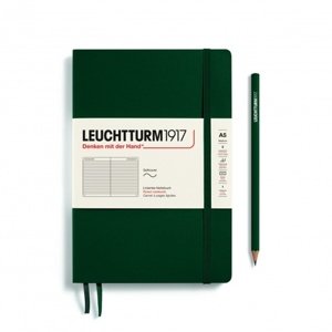 Zápisník LEUCHTTURM1917 Softcover Medium (A5) Forest Green, 123 p., riadkovaný
