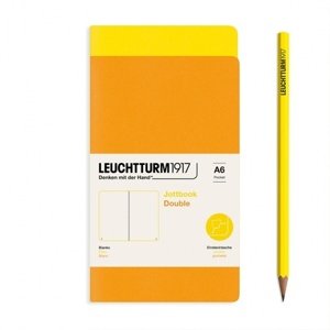 Zošit LEUCHTTURM1917 Jottbook Double, Lemon & Rising Sun, Flexcover, 80 g/m2 papier, 59 p., čistý