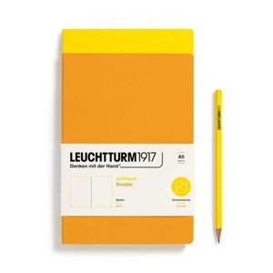 Zošit LEUCHTTURM1917 Jottbook Double, Lemon & Rising Sun, Flexcover, 80 g/m2 papier, 59 p., čistý
