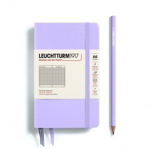 Zápisník LEUCHTTURM1917 Pocket (A6) Lilac, 187 p., štvorcový