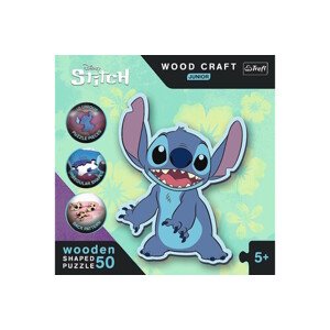 Drevené puzzle Junior - Lilo & Stitch 50 Trefl