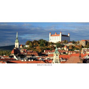 Pohľadnica panoráma Bratislava