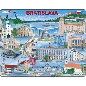 Puzzle Bratislava Pohľadnica - Suvenír