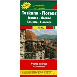 Toskánsko - Florencia mapa 1:150 000