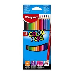 Farebné ceruzky trojboké MAPED Color' Peps 12 ks, BL