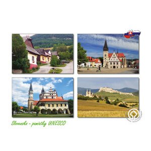 Pohľadnica A6 - Slovensko, pamiatky UNESCO 01