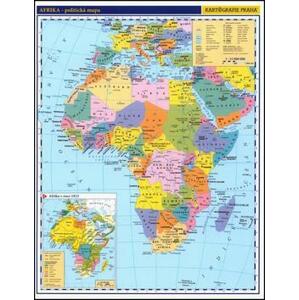 Afrika příruční politická mapa