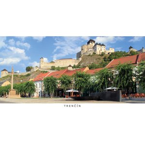 Pohľadnica panoráma Trenčín