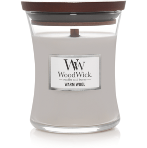 WoodWick sviečka stredná Warm Wool