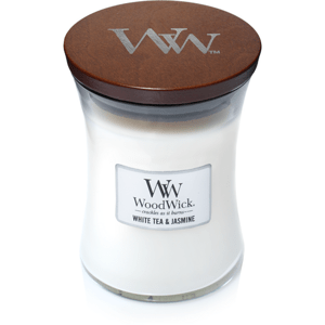 WoodWick sviečka stredná White Tea Jasmin