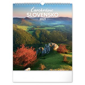 Nástenný kalendár Čarokrásne Slovensko SK 2021, 30 × 34 cm
