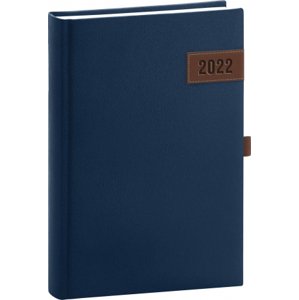 Denný diár Tarbes 2022, modrý, 15 × 21 cm