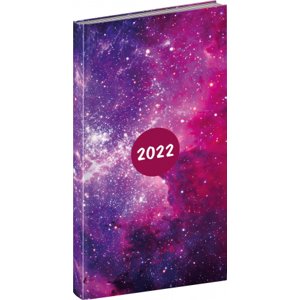 Vreckový diár Cambio Fun 2022, Galaxy, 9 × 15,5 cm