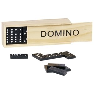 Klasické drevené domino v krabičke 15 cm