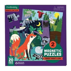 Magnetické puzzle Deň a noc v lese