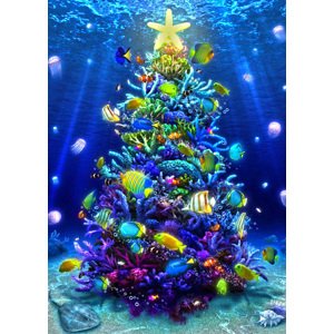 3D pohľadnica Christmas Sea
