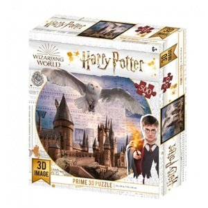 3D puzzle Harry Potter: Rokfort a Hedviga 500 dielikov