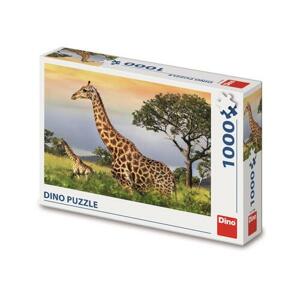 Puzzle Žirafia rodinka 1000 Dino