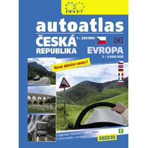 Autoatlas Česká republika a Evropa 1:240 000 a 1:4 000 000, vydání 2022/23